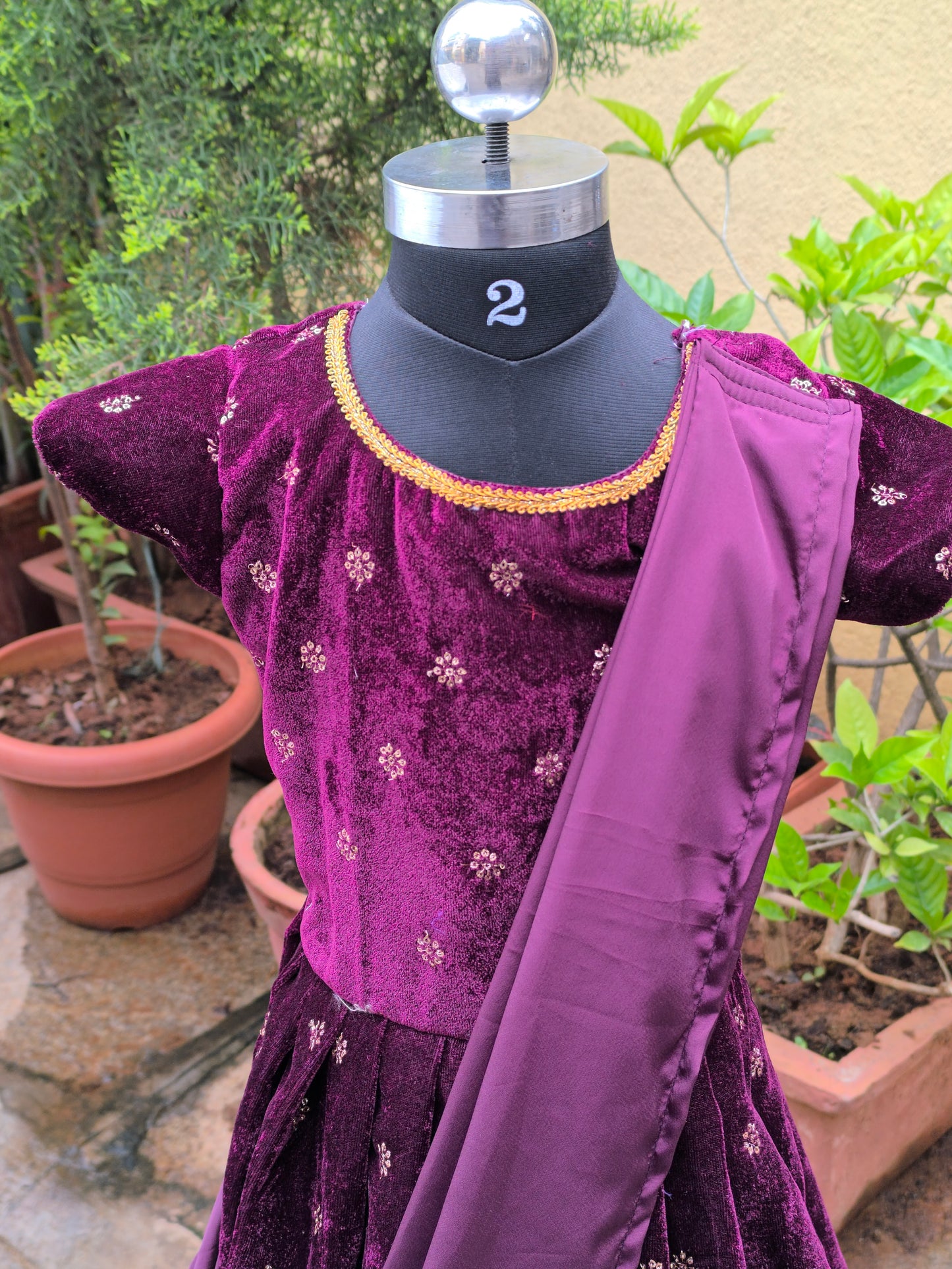 Burgundy Magic - Velvet Frocks/Gown