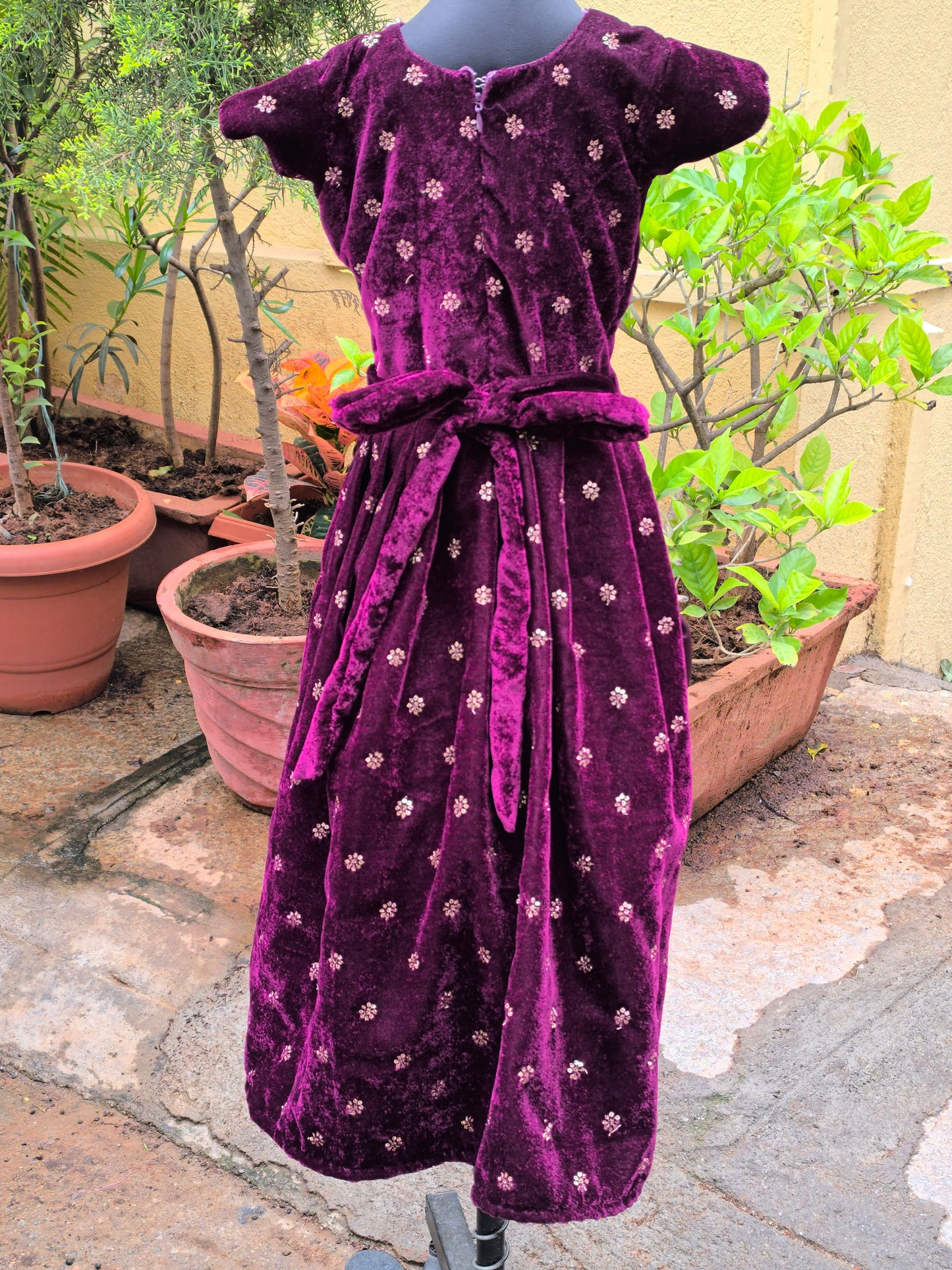 Burgundy Magic - Velvet Frocks/Gown